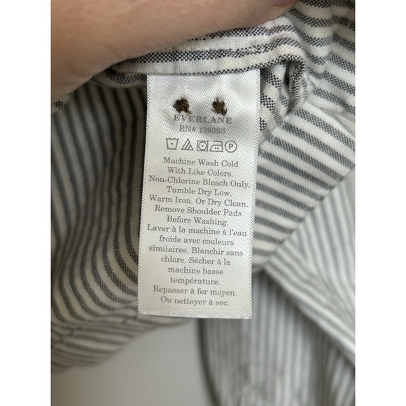 Everlane Way Short Boxy Oxford Organic Cotton Button Down Jacket 12. Crop Thick - Picture 9 of 12